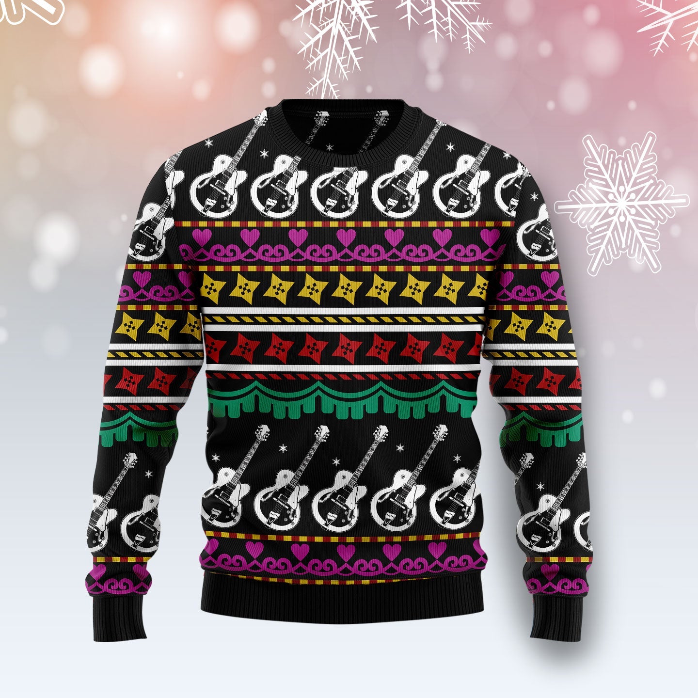 litzzy Guitar Christmas T710 Ugly Christmas Sweater -  Best Gift For Christmas, Noel Malalan - Christmas Signature sweater   