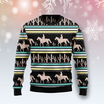 litzzy Cowboy Cactus T710 Ugly Christmas Sweater -  Best Gift For Christmas, Noel Malalan - Christmas Signature sweater   