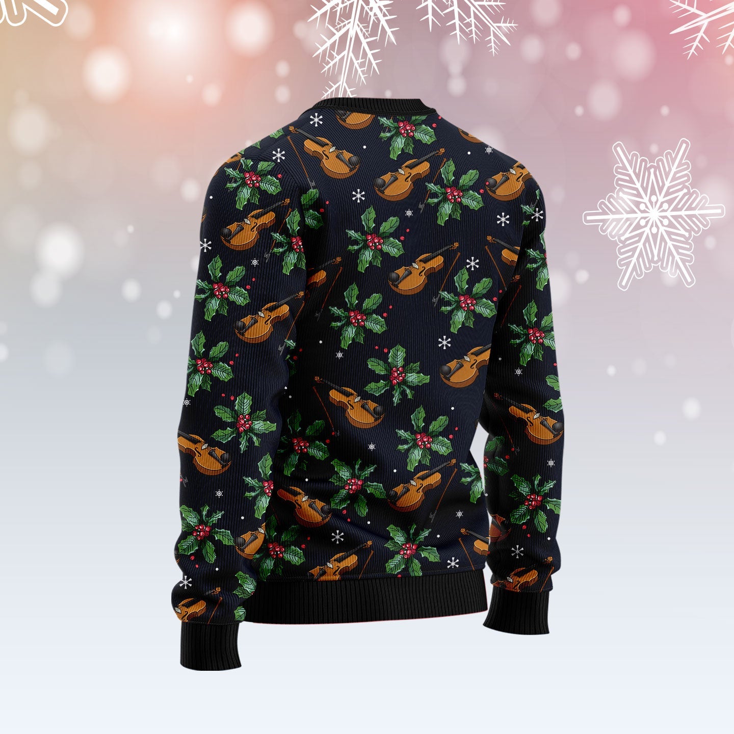 litzzy Violin Christmas T910 Ugly Christmas Sweater -  Best Gift For Christmas, Noel Malalan - Christmas Signature sweater   