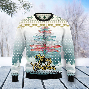 litzzy Dragonfly Color Christmas Tree T0911 Ugly Christmas Sweater -  Best Gift For Christmas, Noel Malalan - Christmas Signature sweater   