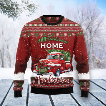 litzzy Red Truck Home Christmas T1011 Ugly Christmas Sweater -  Best Gift For Christmas, Noel Malalan - Christmas Signature sweater   
