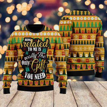 litzzy The Only Gift You Need Ugly Christmas Sweater | For Men & Women | Adult | US4460 - Ugly Sweater Gift For Lover sweater   
