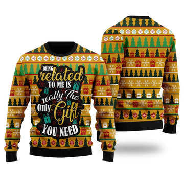 litzzy The Only Gift You Need Ugly Christmas Sweater | For Men & Women | Adult | US4460 - Ugly Sweater Gift For Lover sweater S Colorful 