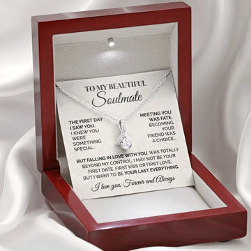 litzzy To My Beautiful Soulmate - The First Day I Saw You - Alluring Necklace - Gift For Soulmate Jewelry   