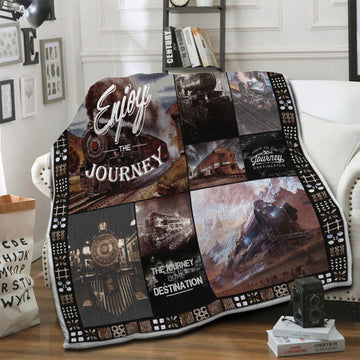 litzzy Train Fleece Blanket HST1910440 Fleece Blanket   