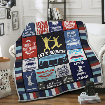 litzzy Trampoline Fleece Blanket HST1910985 Fleece Blanket   