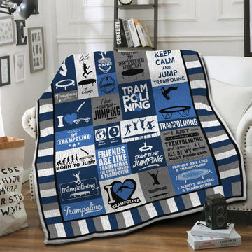 litzzy Trampoline Fleece Blanket HST1910986 Fleece Blanket   