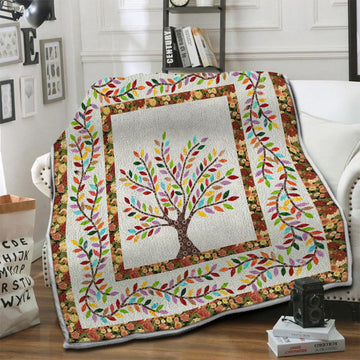 litzzy Tree Fleece Blanket HST19103872 Fleece Blanket   