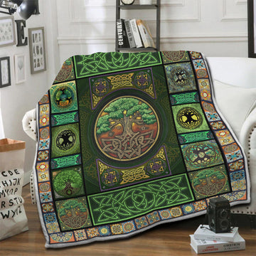 litzzy Tree Of Life Fleece Blanket HST1910185 Fleece Blanket   