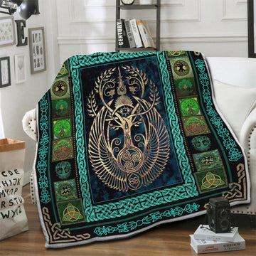litzzy Tree Of Life Fleece Blanket HST19103449 Fleece Blanket   