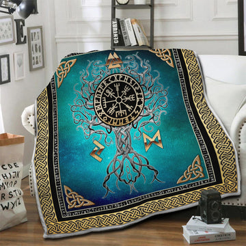 litzzy Tree Of Life Fleece Blanket HST19103850 Fleece Blanket   