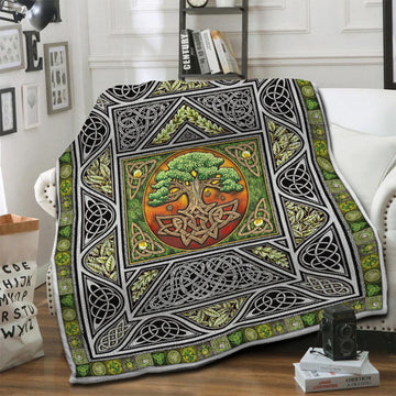 litzzy Tree Of Life Fleece Blanket HST19103853 Fleece Blanket   