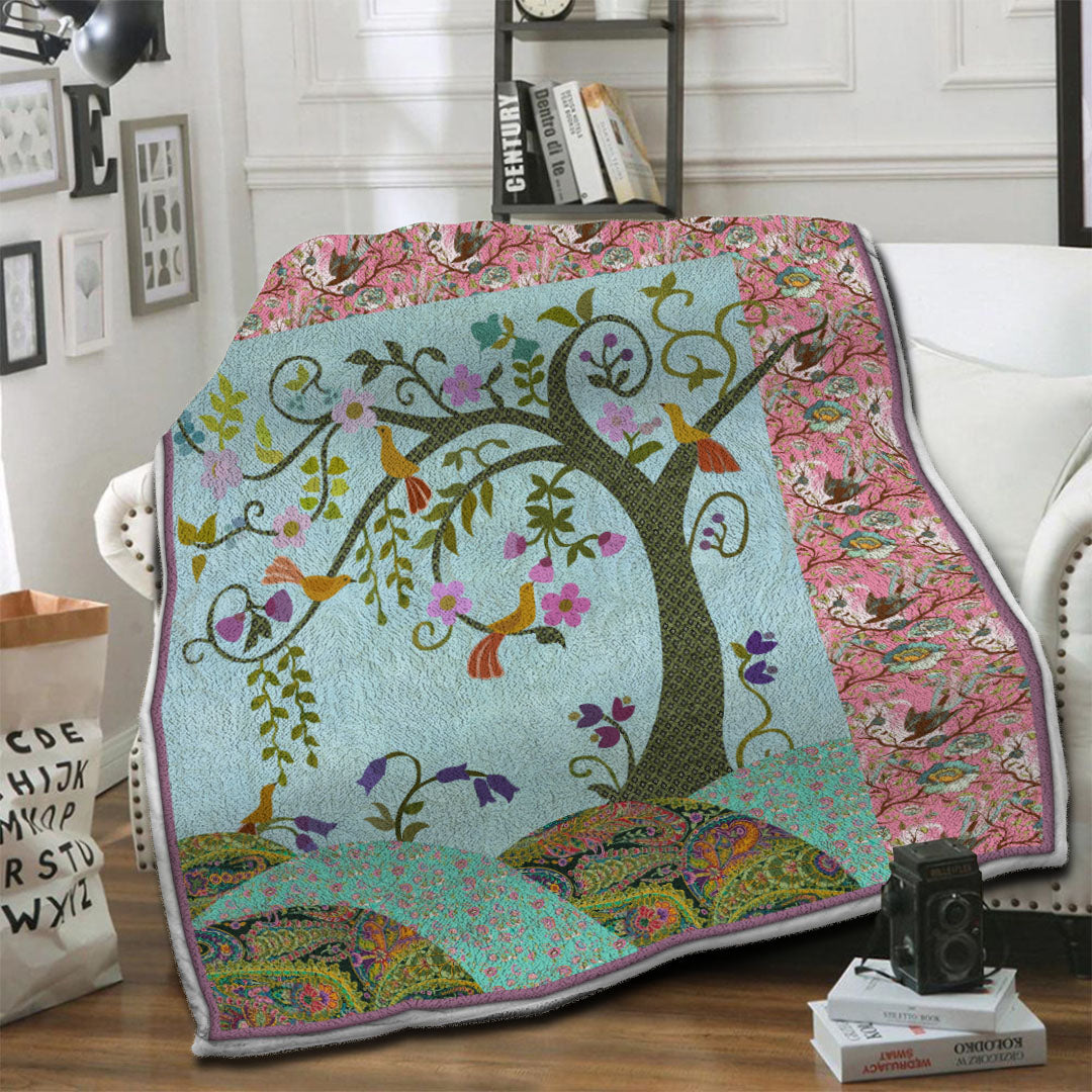 litzzy Tree Of Life Fleece Blanket HST19103860 Fleece Blanket   