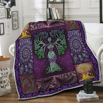 litzzy Tree Of Life Fleece Blanket HST19103864 Fleece Blanket   