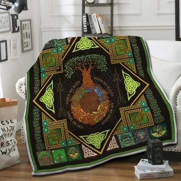 litzzy Tree Of Life Fleece Blanket HST19103871 Fleece Blanket   