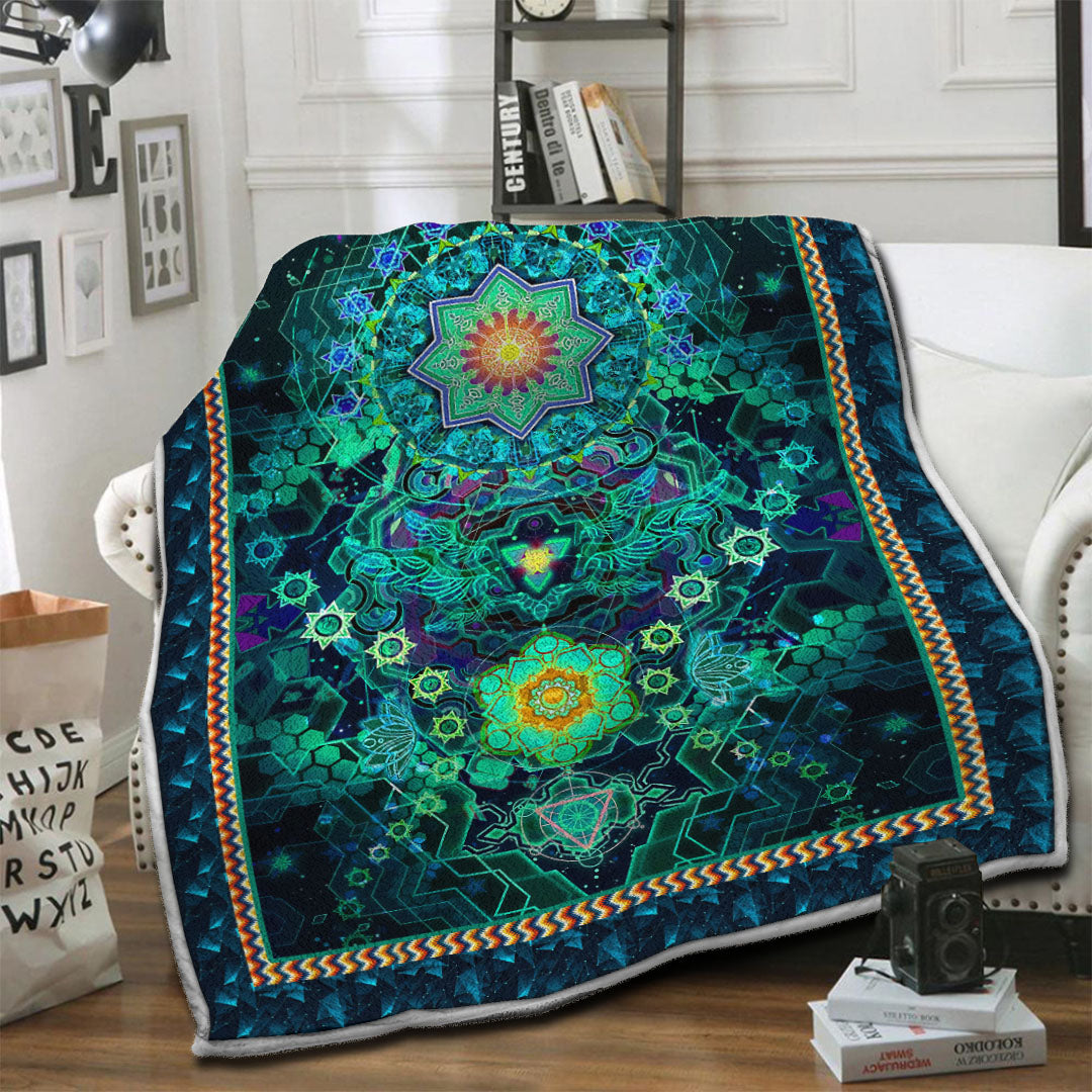 litzzy Tree Of Life Fleece Blanket LML231003TD Fleece Blanket   
