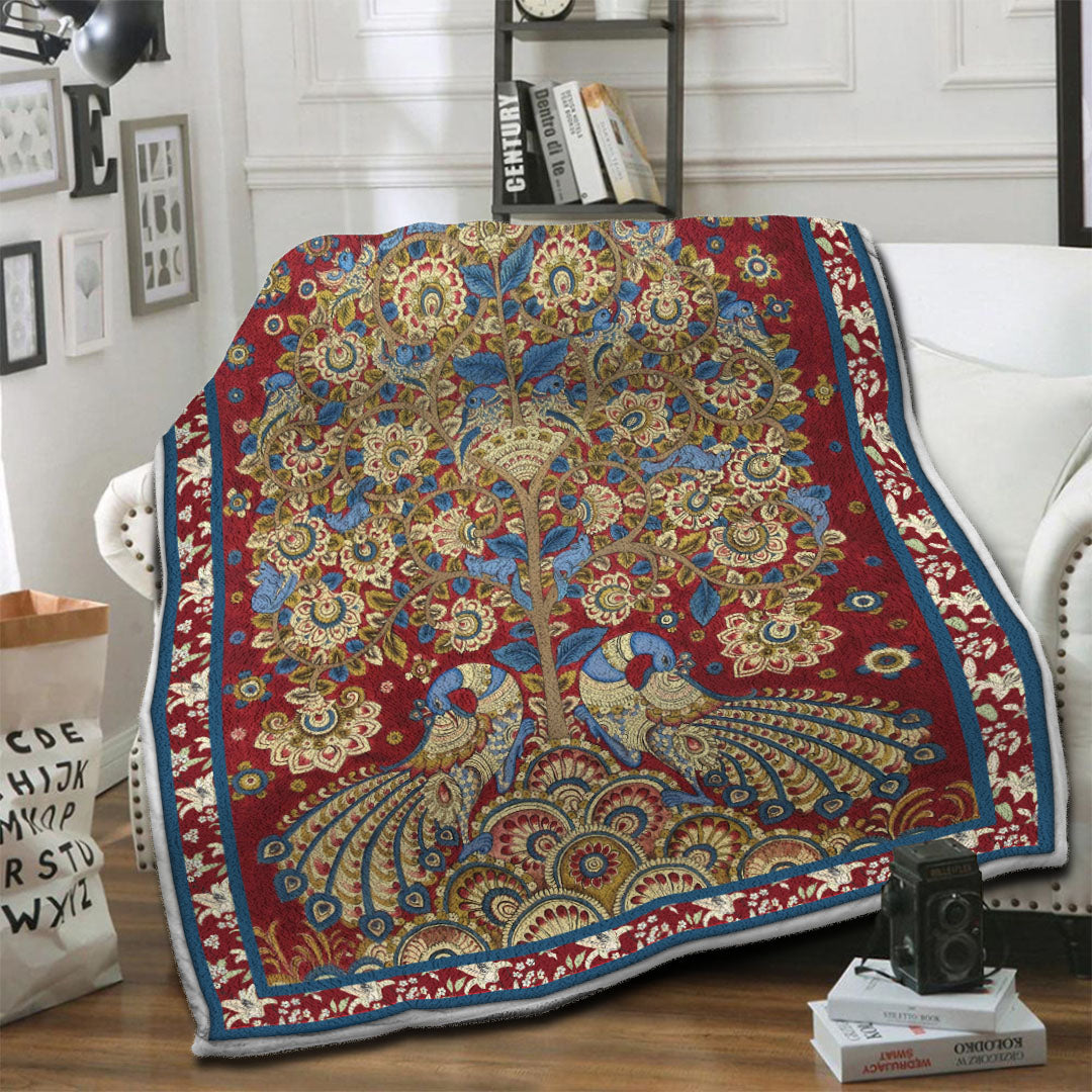 litzzy Tree Of Life Fleece Blanket LML251002VT Fleece Blanket   