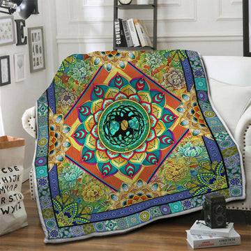 litzzy Tree Of Life HQT1410257 Fleece Blanket Fleece Blanket   