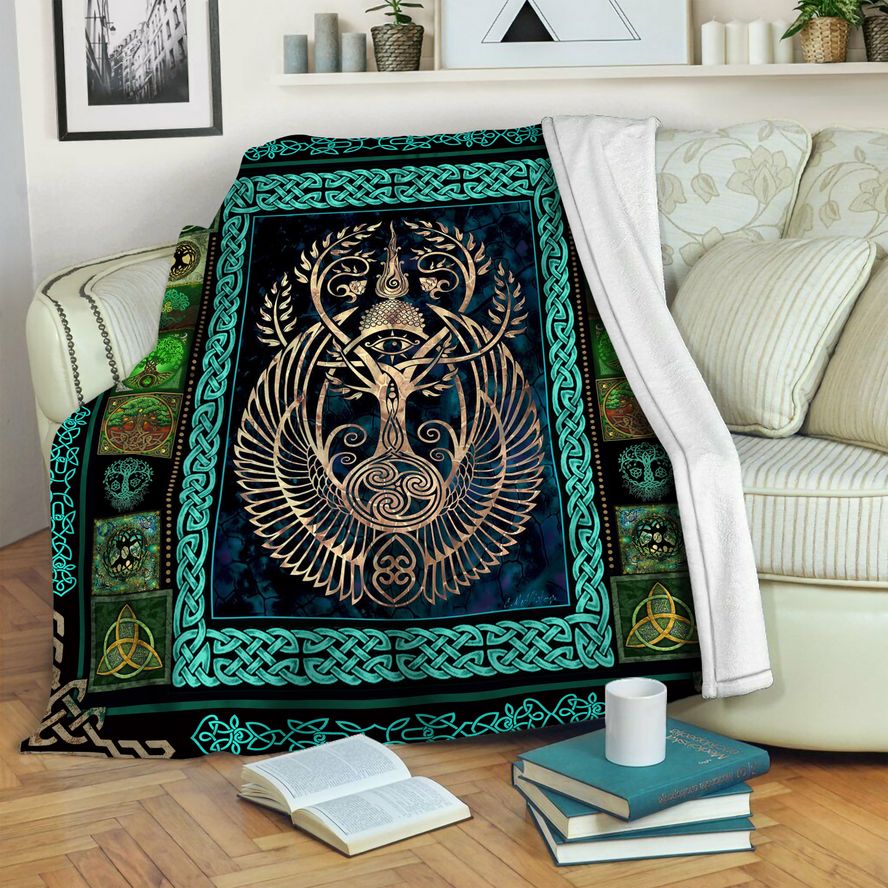 litzzy Tree Of Life Fleece Blanket HST19103449 Fleece Blanket   