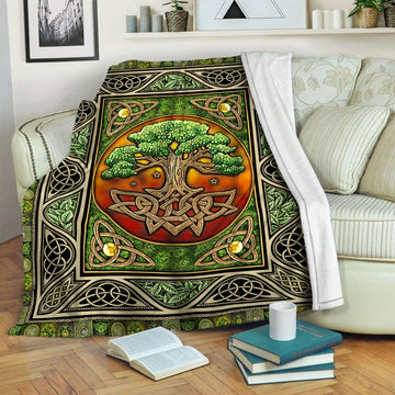 litzzy Tree Of Life Fleece Blanket HST19103852 Fleece Blanket   