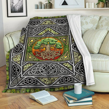litzzy Tree Of Life Fleece Blanket HST19103853 Fleece Blanket   
