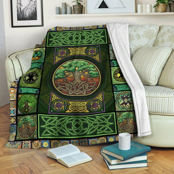 litzzy Tree Of Life Fleece Blanket HST19103855 Fleece Blanket   