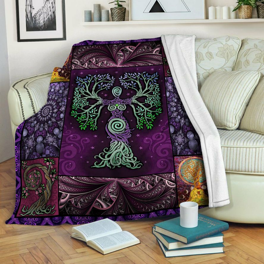 litzzy Tree Of Life Fleece Blanket HST19103864 Fleece Blanket   