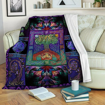 litzzy Tree Of Life Fleece Blanket HST19103865 Fleece Blanket   