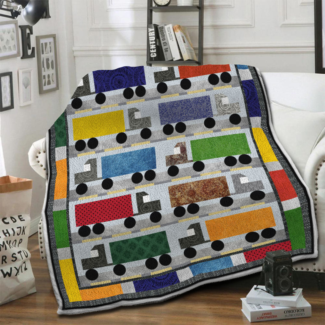 litzzy Truck Fleece Blanket HST19103450 Fleece Blanket   