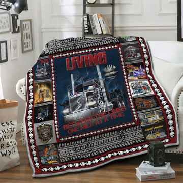 litzzy Truck HQT16101230 Fleece Blanket Fleece Blanket   
