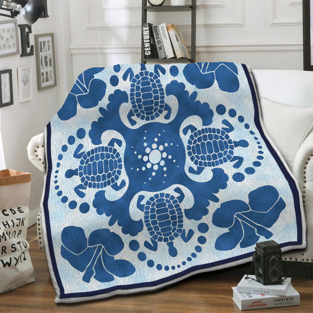 litzzy Turtle Fleece Blanket STQ291024NB Fleece Blanket   