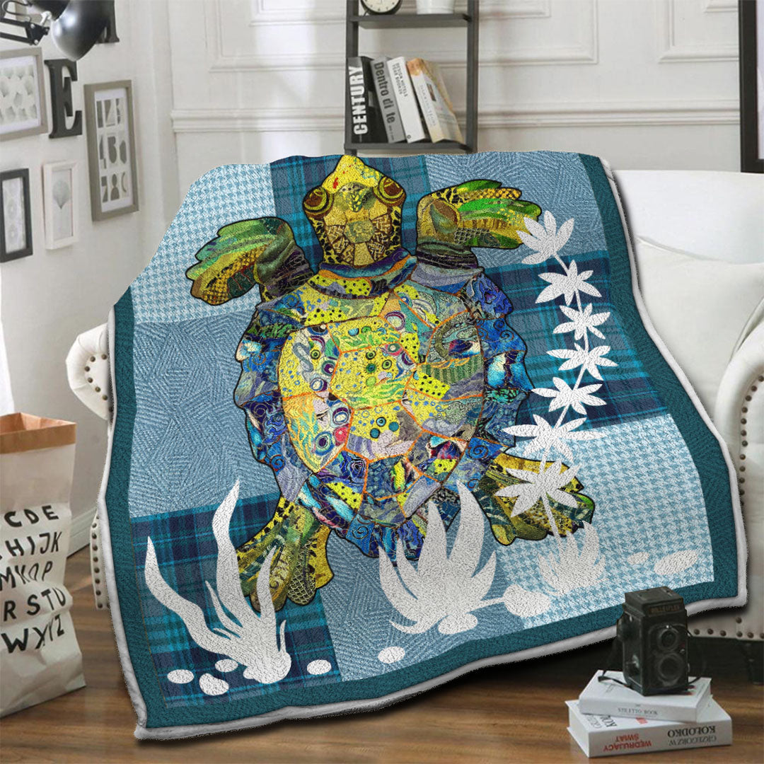 litzzy Turtle Fleece Blanket HST19101919 Fleece Blanket   