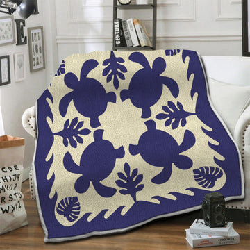 litzzy Turtle Fleece Blanket HST19102489 Fleece Blanket   