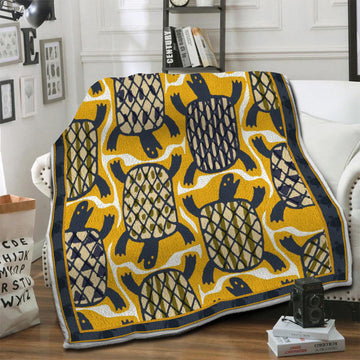 litzzy Turtle Fleece Blanket HST19102522 Fleece Blanket   