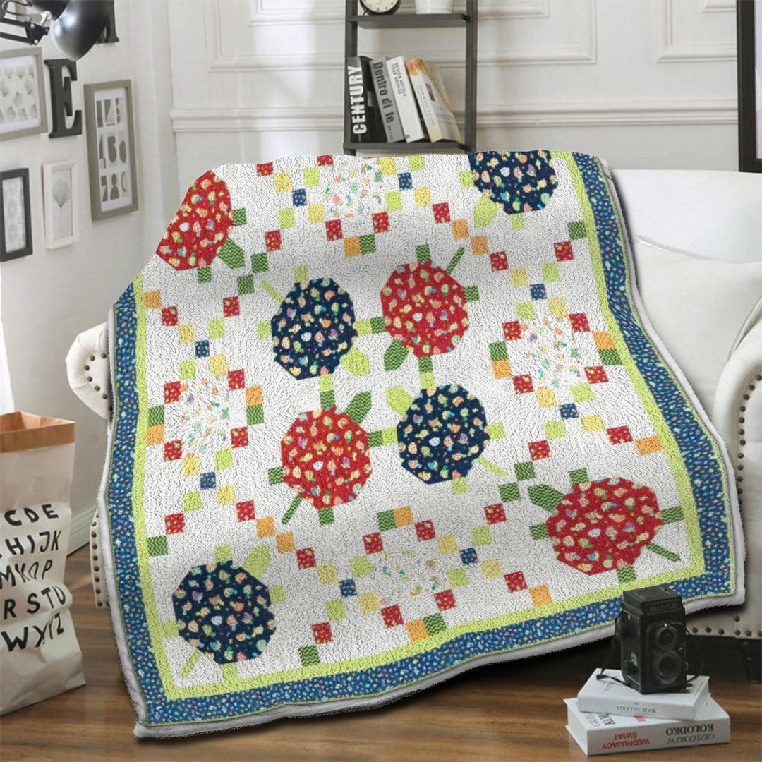 litzzy Turtle Fleece Blanket HST19102523 Fleece Blanket   