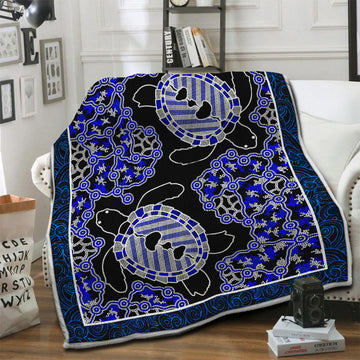 litzzy Turtle Fleece Blanket HST19103482 Fleece Blanket   