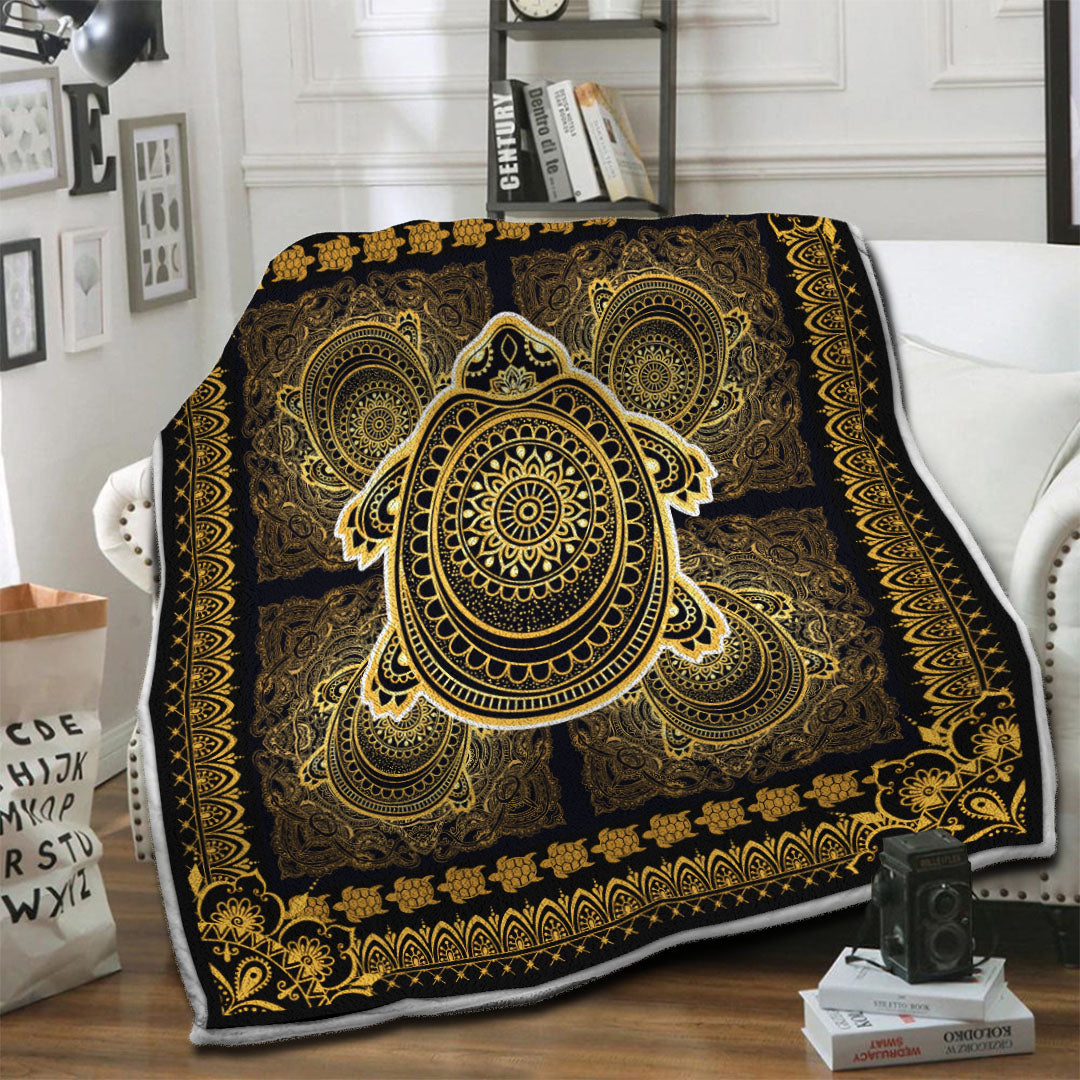 litzzy Turtle Fleece Blanket HST19103896 Fleece Blanket   