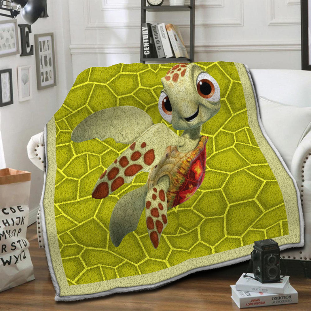litzzy Turtle Fleece Blanket HST19103908 Fleece Blanket   