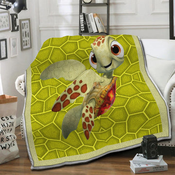 litzzy Turtle Fleece Blanket HST19103908 Fleece Blanket   
