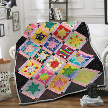 litzzy Turtle Fleece Blanket HST19103910 Fleece Blanket   