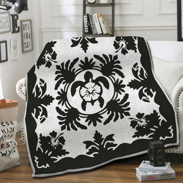 litzzy Turtle Fleece Blanket HST19103927 Fleece Blanket   