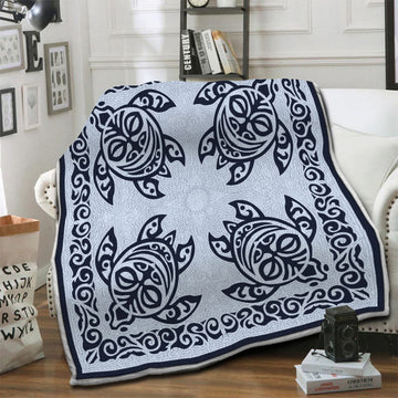 litzzy Turtle Fleece Blanket HST19103930 Fleece Blanket   