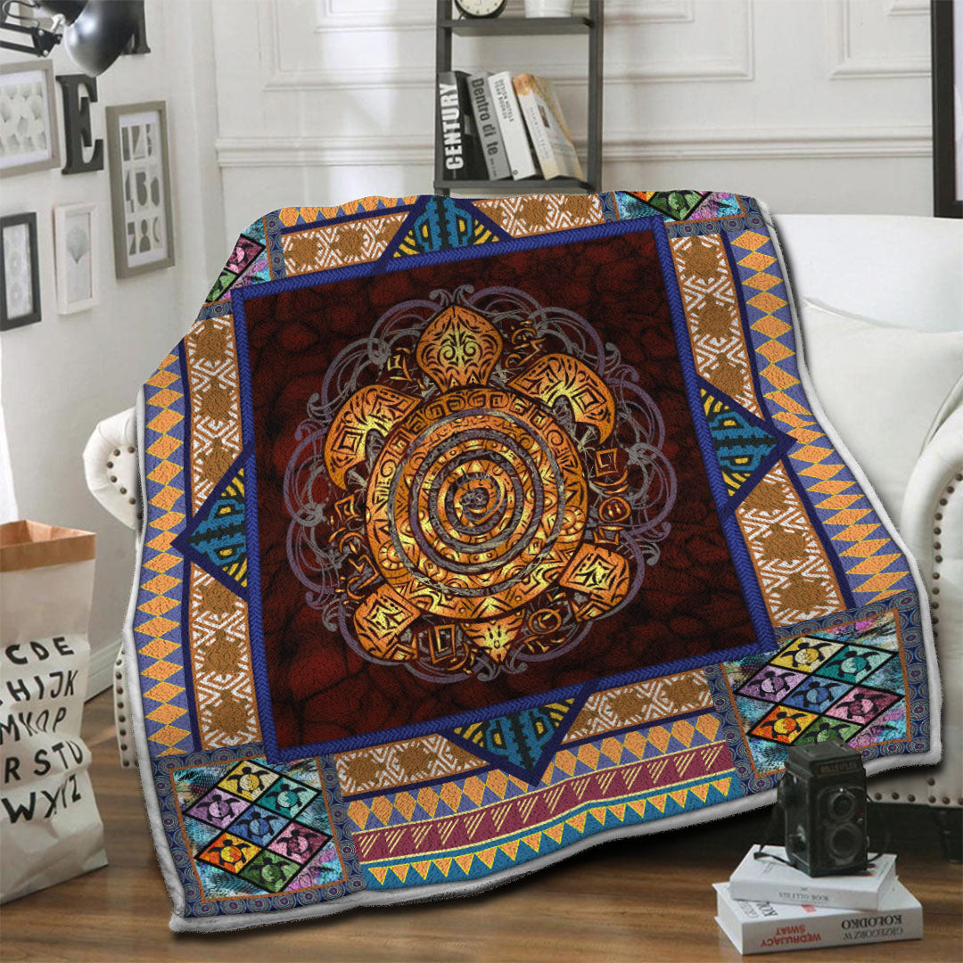 litzzy Turtle Fleece Blanket HST19103931 Fleece Blanket   