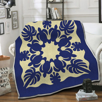 litzzy Turtle Fleece Blanket HST19103938 Fleece Blanket   
