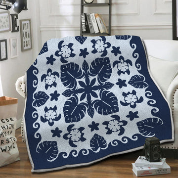 litzzy Turtle Fleece Blanket HST19103940 Fleece Blanket   
