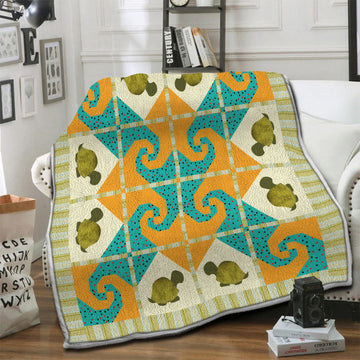 litzzy Turtle Fleece Blanket HST1910989 Fleece Blanket   