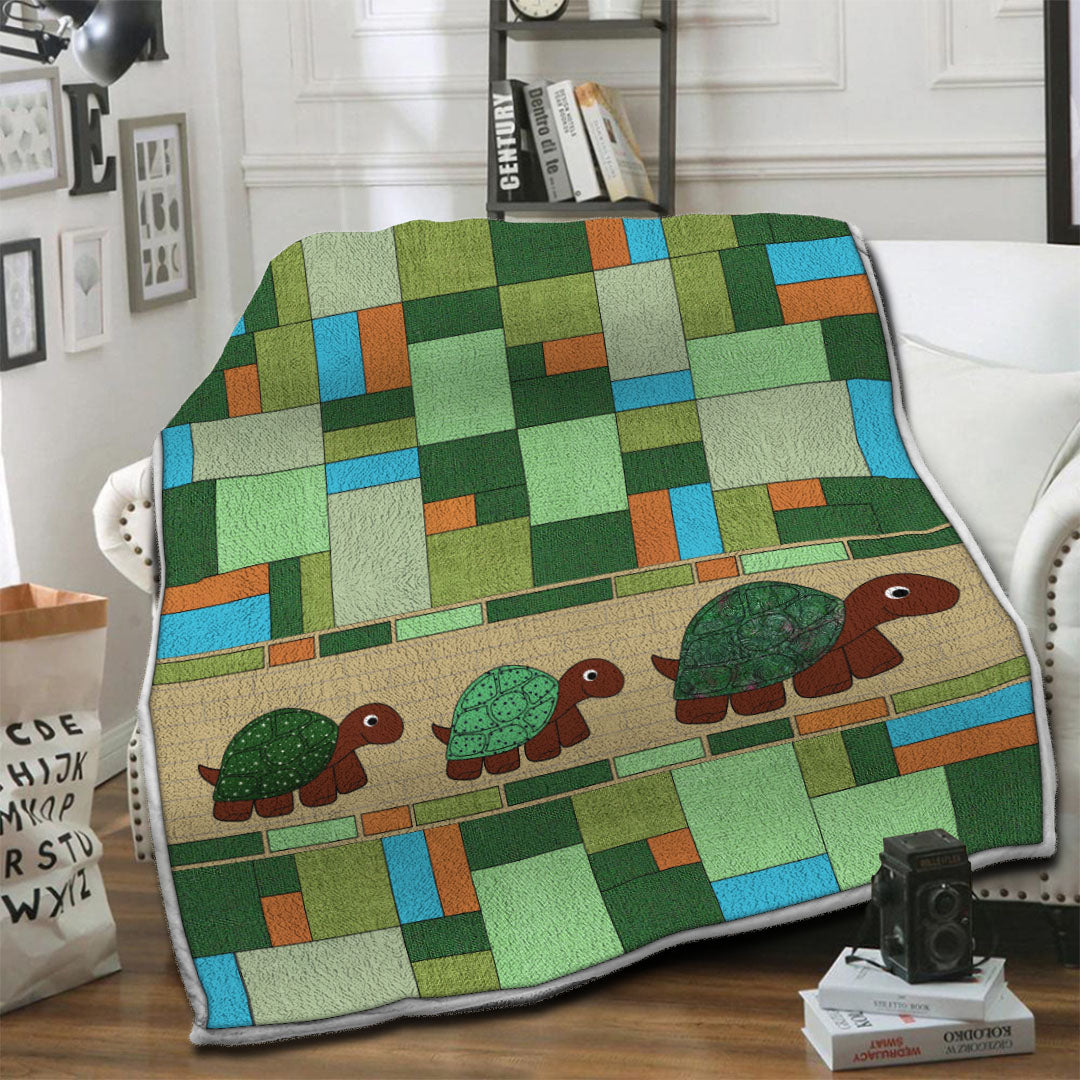 litzzy Turtle Fleece Blanket HST1910990 Fleece Blanket   