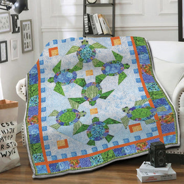 litzzy Turtle Fleece Blanket HST1910991 Fleece Blanket   