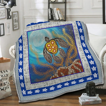 litzzy Turtle HQT16101233 Fleece Blanket Fleece Blanket   