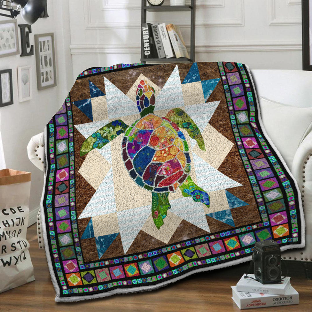 litzzy Turtle (37) Fleece Blanket HST19103906 Fleece Blanket   